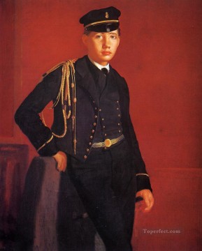 Edgar Degas Painting - Achille De Gas con uniforme de cadete Edgar Degas